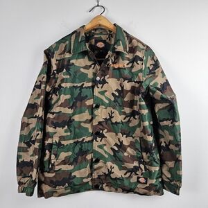 DICKIES Camo Boys Windbreaker Jacket Size L‎